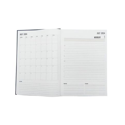WS 2024/2025 Mid Year Diary Date To Page Black A4