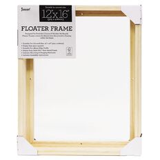 Jasart Floater Frame Thick Edge 12x16 Inches Natural Natural