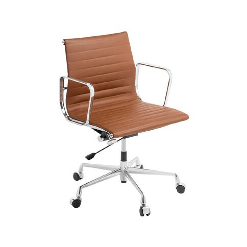 Eden Replica Eames Midback Tan Leather