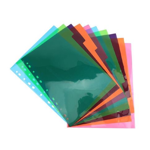 WS 10 Tab Dividers Plastic Multi-Coloured