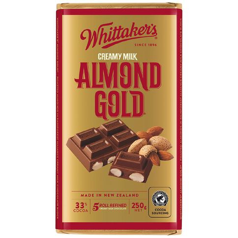 Whittaker's Almond Gold Block 250g