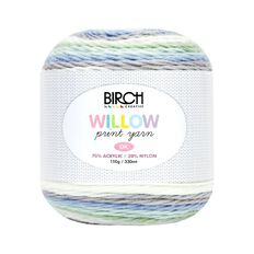 Birch Yarn Willow Yarn Print 45% Acrylic 55% Nylon 150G Morning Mist