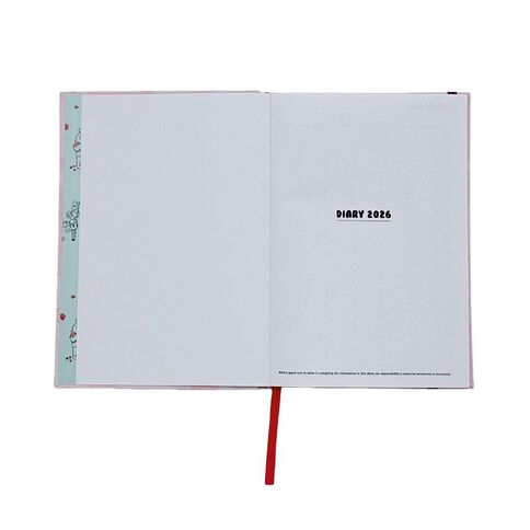 Winnie the Pooh 2026 Week To Date Diary Pink A5