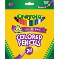 Crayola Colored Pencils 24 Pack Multi-Coloured 24 Pack