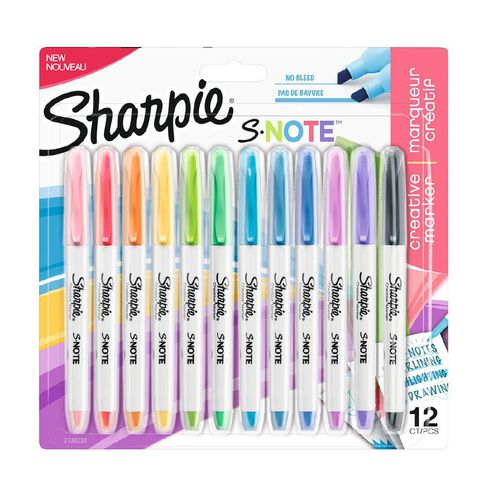 Sharpie Sharpie S-Note Creative Marker 12 Pack 12 Pack