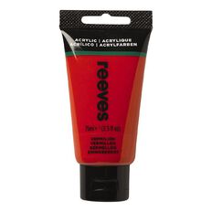 Reeves Fine Acrylic Paint Vermilion 75ml
