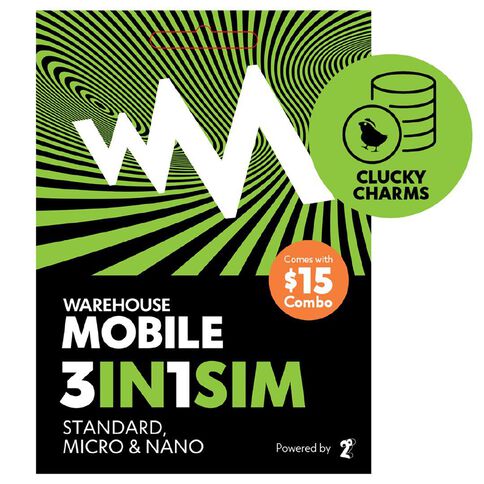 Warehouse Mobile $15 Combo SIM