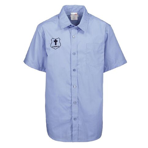 Schooltex St Mary's Hastings New Short Sleeve Shirt with Embroidery