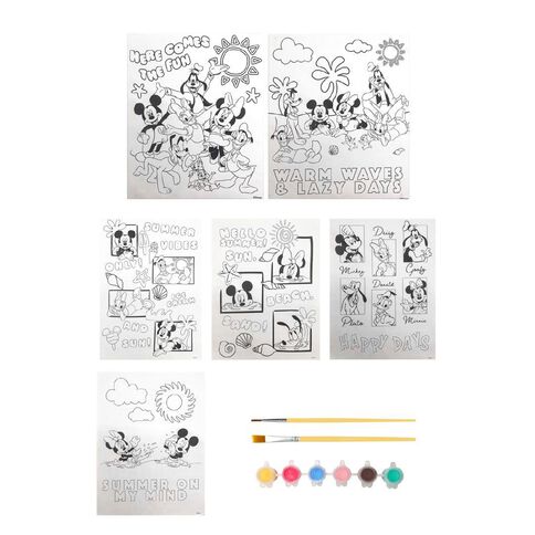 Mickey Mouse and Friends Art Canvas Paint Set