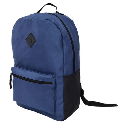 H&H Recycled Senior Backpack Plain Navy 14L