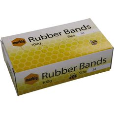 Marbig Rubber Bands 100g Packet #34 Brown