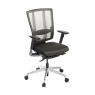 Eden Cloud Ergo Mesh Highback Chair with Arms and Alloy Base Charcoal