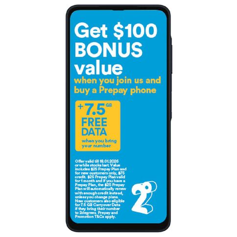 Samsung Galaxy A06 4G 64GB with 2 Degrees Sim Black