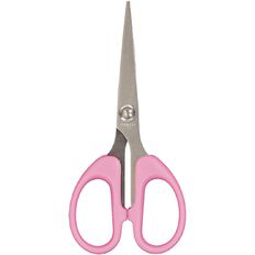 Uniti Fine Tip Craft Scissors Pink Mid 14cm