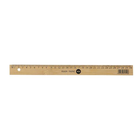 WS Bamboo Ruler 30cm