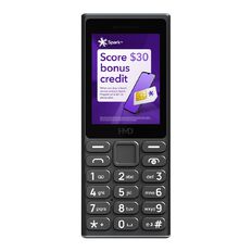 HMD 105 4G Locked with Spark + Skinny SIM Black