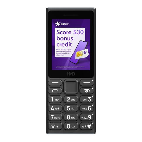 HMD 105 4G Locked with Spark + Skinny SIM Black