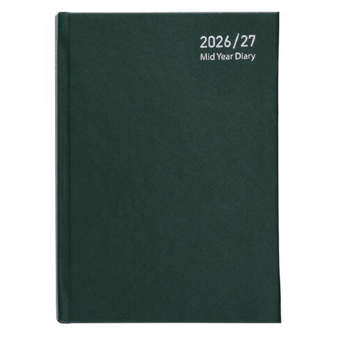 WS Mid Year Diary Date To Page A5 26-27 Green