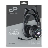 PowerPlay Cat RGB Gaming Headset Black