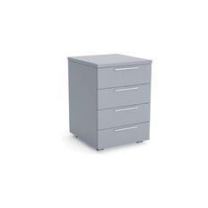 Cubit 4 Drawer Lockable Mobile Silver