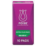 Poise Extra Plus Pads 10 Pack