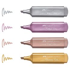 Faber-Castell Textliner Metallics Highlighter 4 Pack