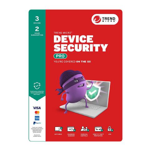 Trend Micro Device Security Pro 3 Device 2 Year