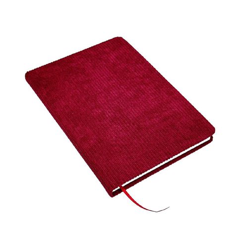 Uniti Stationery Corduroy Notebook A5 Maroon