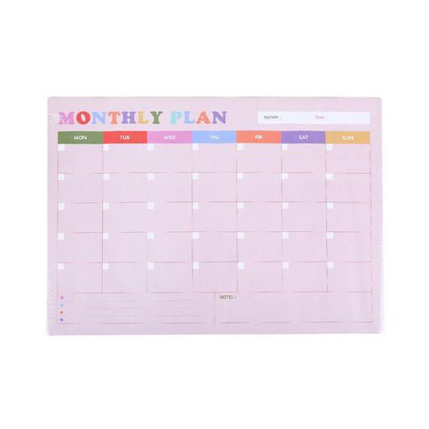 WS A3 Monthly Planner