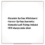 Boyd Visuals Porcelain Whiteboard 900 x 900mm White