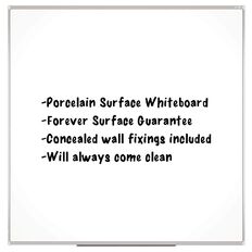 Boyd Visuals Porcelain Whiteboard 900 x 900mm White