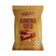 Whittaker's Mini Slab Almond Gold Share Pack 12 Pack 180g Whittaker's Mini Slab Almond Gold Share Pack 12 Pack 180g