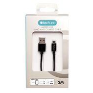 Tech.Inc Micro USB Cable 2m Black