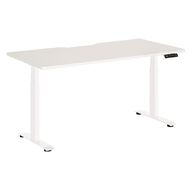 Jasper J Emerge Elec Height Adj Dual Motor 3 Stage Scallop 1500 WhtWht