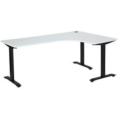 Jasper J Emerge Metal Leg Workstation 1800x1200 RH /Ironstone White