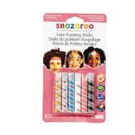 Snazaroo Face Painting Sticks 6 Pack Assorted