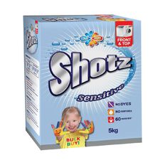Shotz Sensitive Laundry Powder for Front & Top Load 5kg