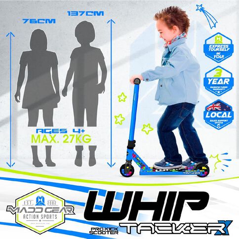 MADD Gear Whip Tacker-X Scooter Block Blue