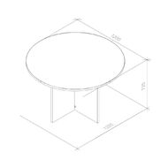 Zealand Meeting Table 1200 White