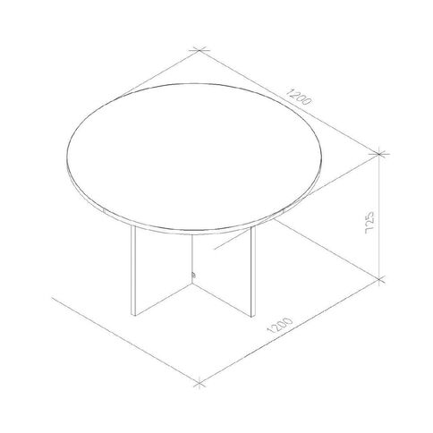 Zealand Meeting Table 1200 White