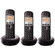 Panasonic KX-TGB213NZB Triple Cordless Handset Black Black