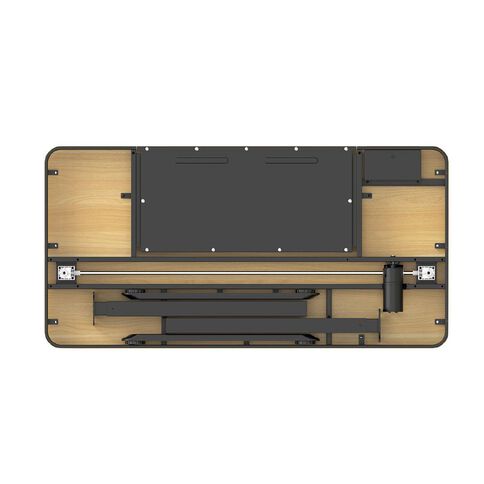 Workspace 1200mm Adjustable Desk With Wood Look Top