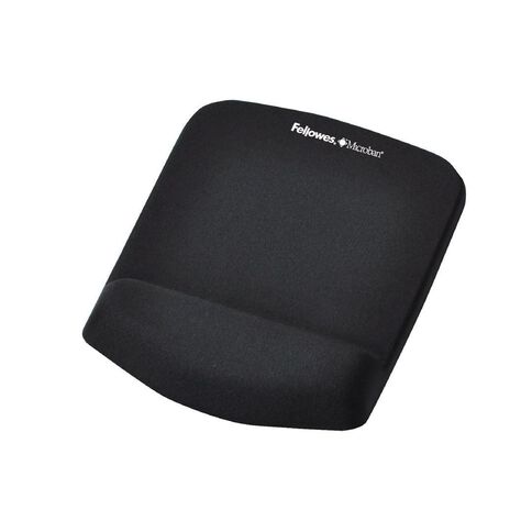 Fellowes Plush Touch Mouse Pad With Wrist Support Black