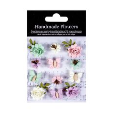 Handmade Flowers Cloria 12pc Multicoloured