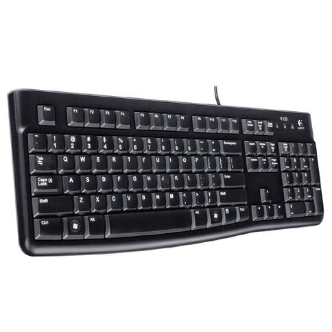 Logitech Corded Keyboard K120 Black