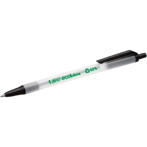 Bic Ecolutions Clic Stick Retractable Pen Black