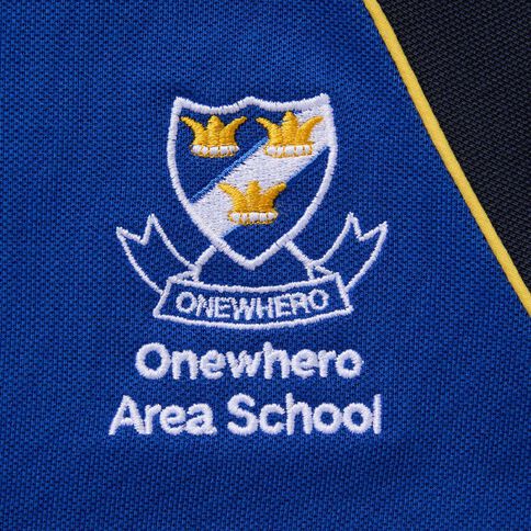 Schooltex Onewhero Area School Short Sleeve Polo with Embroidery