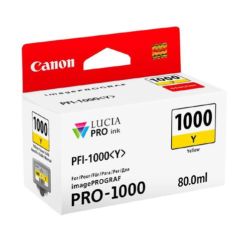 Canon Ink Lucia Pro PFI-1000 Yellow 80ml