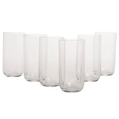 Living & Co Rounded Hiball Glass Tumblers 430ml 6 Pack
