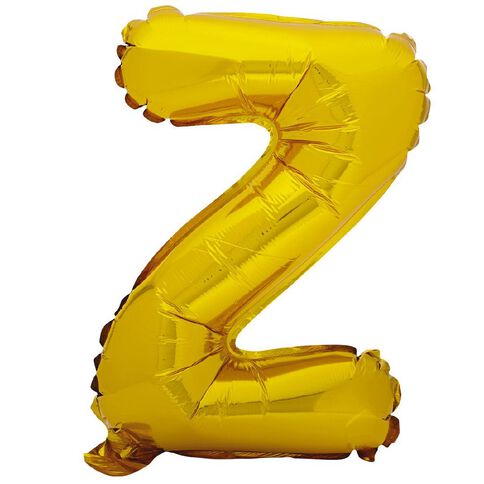 Artwrap Foil Balloon Z Gold 35cm
